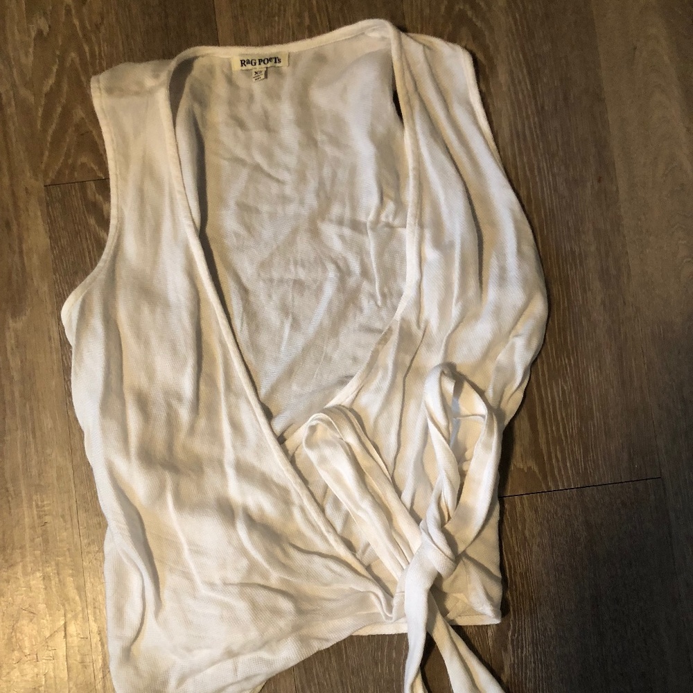 lovely linen tie blouse